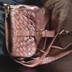 Brown Leather Crossbody Bag